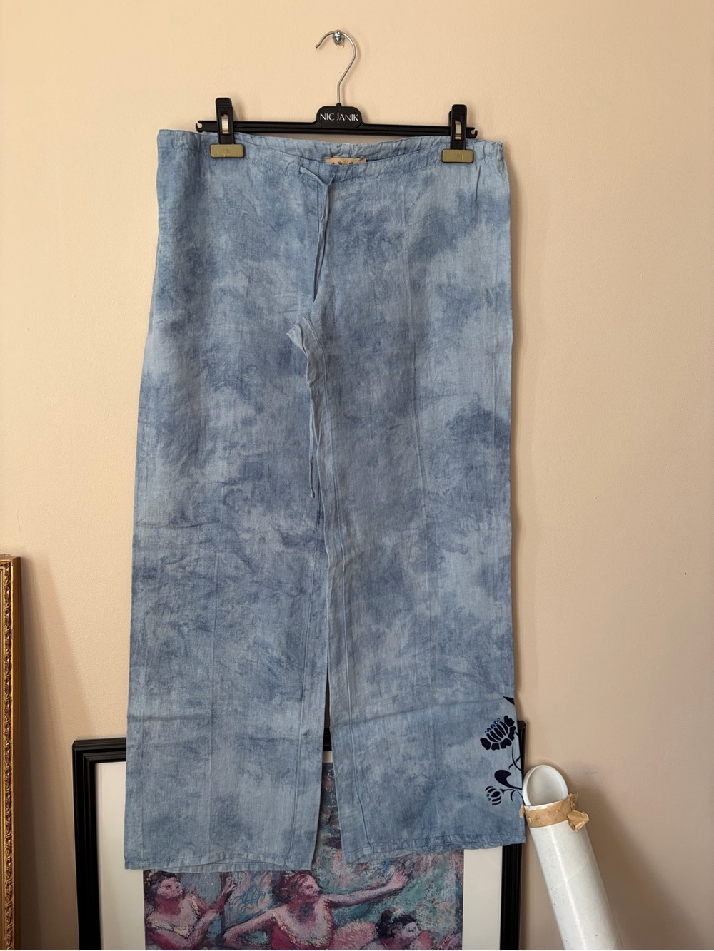 Juicy Couture - Light Blue Tie-Dye Maxi Skirt with Side Slit